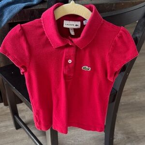 Lacoste Kids Polo in Red